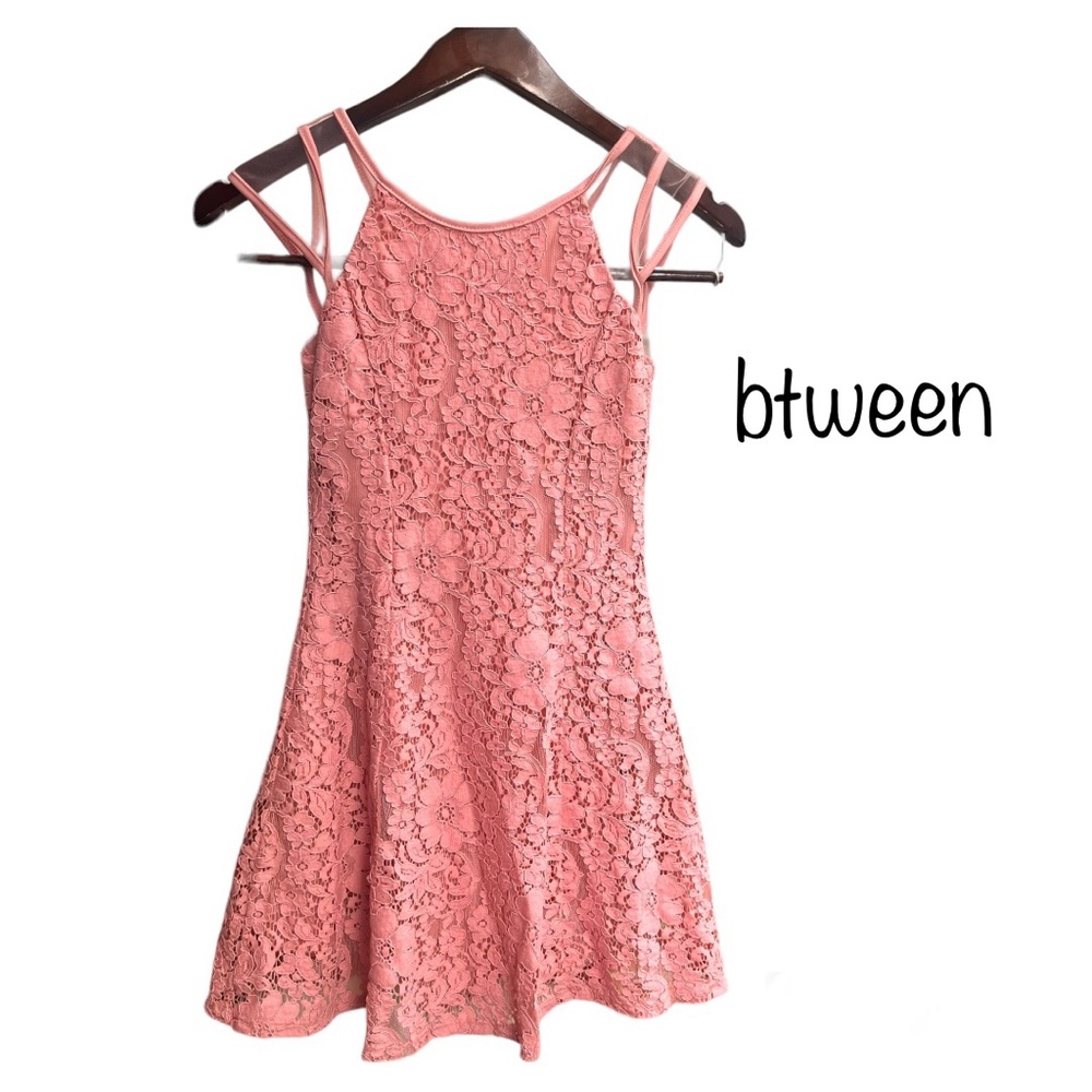 Btween Pink Lace sleeveless girls dress. Size 8
